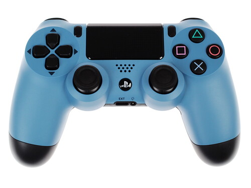 Купить Геймпад беспроводной Dualshock 4 Gray Blue [для PS4/PS3/PC, microUSB, Bluetooth, вибрация, цвет серый-синий] в интернет-магазине DNS. Характеристики, цена  | 1083816.