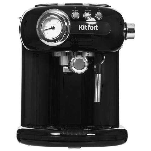 Купить Кофеварка рожковая Kitfort КТ-7191 черный в интернет-магазине DNS. Характеристики, цена Kitfort КТ-7191 | 9093513.