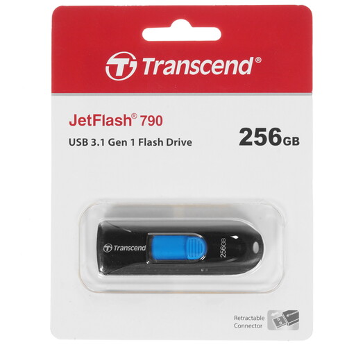 Купить Память USB Flash 256 ГБ Transcend JetFlash 790K [TS256GJF790K] в интернет-магазине DNS. Характеристики, цена Transcend JetFlash 790K | 4739740.