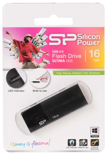 Купить Память USB Flash 16 ГБ Silicon Power Ultima U05 [SP016GBUF2U05V1K] в интернет-магазине DNS. Характеристики, цена Silicon Power Ultima U05 | 1064292.