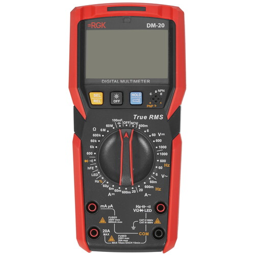 Купить Мультиметр RGK DM-20 в интернет-магазине DNS. Характеристики, цена RGK DM-20 | 8185248.