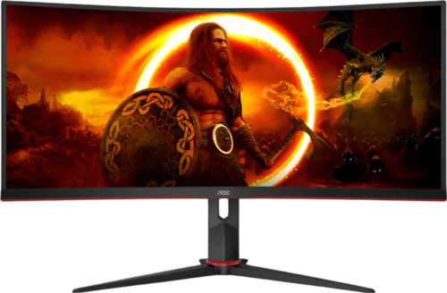 Купить 34" Монитор AOC CU34G2XP/BK/01 черный в интернет-магазине DNS. Характеристики, цена AOC CU34G2XP/BK/01 | 9217903.