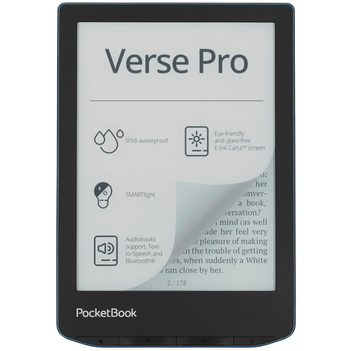 Купить 6" Электронная книга PocketBook 634 Verse Pro синий в интернет-магазине DNS. Характеристики, цена PocketBook 634 Verse Pro | 5439095.