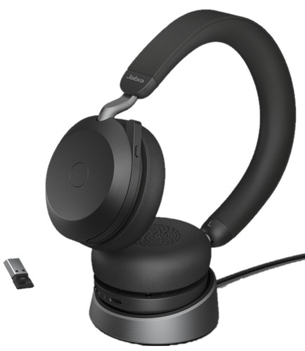 Купить Беспроводные наушники Jabra Evolve2 75 + Док-станция черный 2021 в интернет-магазине DNS. Характеристики, цена Jabra Evolve2 75 | 5478317.