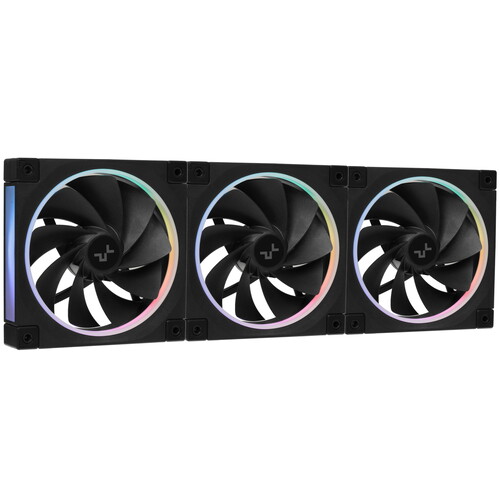Купить Комплект реверсных вентиляторов DEEPCOOL FL12R [R-FL12R-BKAPN3-G] черный в интернет-магазине DNS. Характеристики, цена DEEPCOOL FL12R | 5614119.