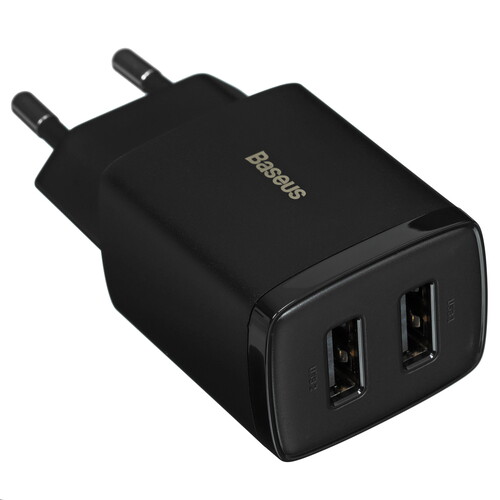 Купить Сетевое зарядное устройство Baseus Compact 2U черный в интернет-магазине DNS. Характеристики, цена Baseus Compact 2U | 5495783.