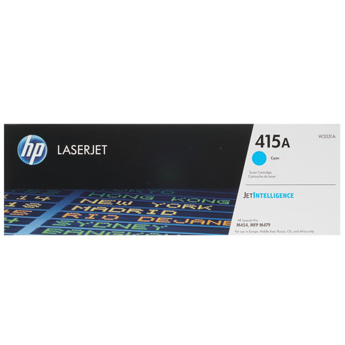 Купить Картридж лазерный HP 415A (W2031A) голубой в интернет-магазине DNS. Характеристики, цена HP 415A (W2031A) | 1381738.