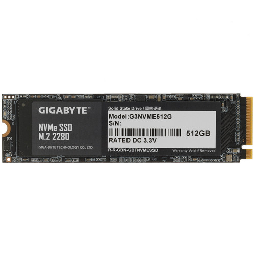 Купить 512 ГБ M.2 NVMe накопитель GIGABYTE NVMe SSD [G3NVME512G] в интернет-магазине DNS. Характеристики, цена GIGABYTE NVMe SSD | 5931967.