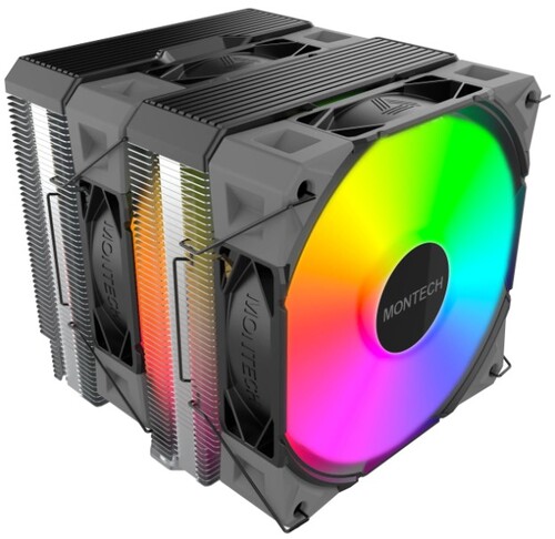 Купить Кулер для процессора MONTECH NX600 ARGB [NX600 ARGB (B)] черный в интернет-магазине DNS. Характеристики, цена MONTECH NX600 ARGB | 5637665.