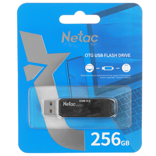 Купить Память OTG USB Flash 256 ГБ Netac US11 [NT03US11C-256G-32BK] в интернет-магазине DNS. Характеристики, цена Netac US11 | 9065774.