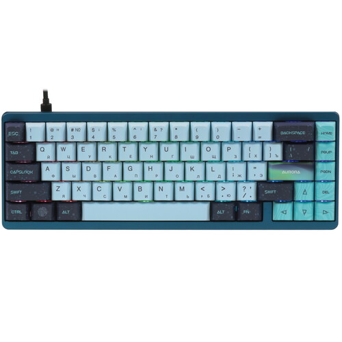 Купить Клавиатура  проводная Varmilo Muse 65 Aurora в интернет-магазине DNS. Характеристики, цена Varmilo Muse 65 Aurora | 5486627.
