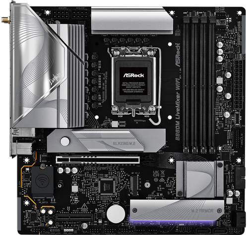 Купить Материнская плата ASRock B860M LiveMixer WiFi в интернет-магазине DNS. Характеристики, цена ASRock B860M LiveMixer WiFi | 9234044.