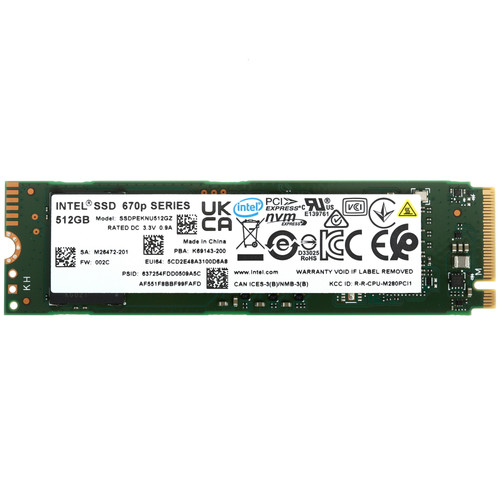 Купить 512 ГБ M.2 NVMe накопитель Intel 670p Series [SSDPEKNU512GZX1 99A39N] в интернет-магазине DNS. Характеристики, цена Intel 670p Series | 5356981.