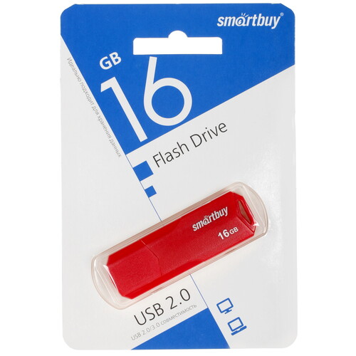 Купить Память USB Flash 16 ГБ Smartbuy Clue [SB16GBCLU-R] в интернет-магазине DNS. Характеристики, цена Smartbuy Clue | 5051400.