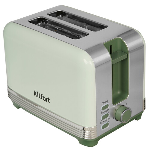 Купить Тостер Kitfort КТ-6070 зеленый в интернет-магазине DNS. Характеристики, цена Kitfort КТ-6070 | 9047180.