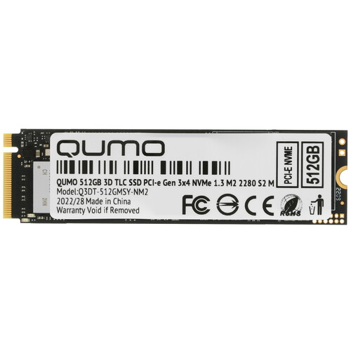 Купить 512 ГБ M.2 NVMe накопитель QUMO Novation [Q3DT-512GMSY-NM2] в интернет-магазине DNS. Характеристики, цена QUMO Novation | 5070994.