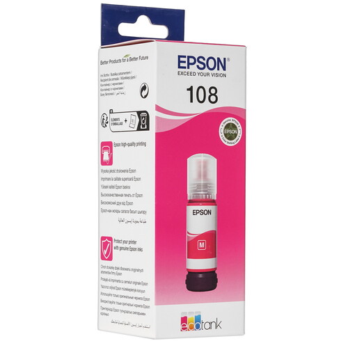Купить Чернила  Epson 108 (C13T09C34A) пурпурный в интернет-магазине DNS. Характеристики, цена Epson 108 (C13T09C34A) | 5406710.