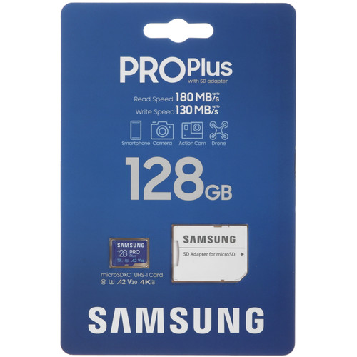 Купить Карта памяти Samsung PRO Plus microSDXC 128 ГБ [MB-MD128SA/UE] в интернет-магазине DNS. Характеристики, цена  | 5462484.