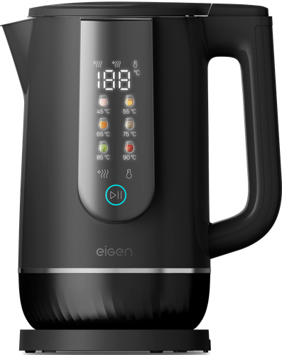 Купить Электрочайник Eigen Nuvo EK18S01 черный в интернет-магазине DNS. Характеристики, цена Eigen Nuvo EK18S01 | 9294896.