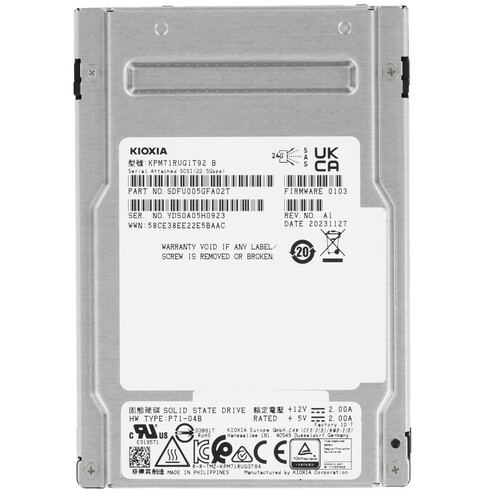 Купить 1920 ГБ Серверный SSD KIOXIA PM7-R [KPM71RUG1T92] в интернет-магазине DNS. Характеристики, цена KIOXIA PM7-R | 5467438.