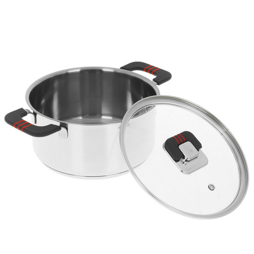 Купить Кастрюля Rondell Stripes RDS-1637 2.8 л 20 см серебристый в интернет-магазине DNS. Характеристики, цена Rondell Stripes RDS-1637 | 9309607.