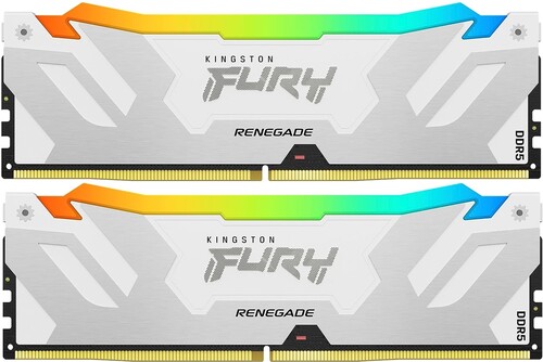 Купить Оперативная память Kingston Fury Renegade White RGB [KF576C38RWAK2-32] 32 ГБ в интернет-магазине DNS. Характеристики, цена Kingston Fury Renegade White RGB | 5436364.