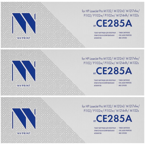 Купить Картридж лазерный NV Print NV-CE285A-SET3 черный в интернет-магазине DNS. Характеристики, цена NV Print NV-CE285A-SET3 | 5644104.