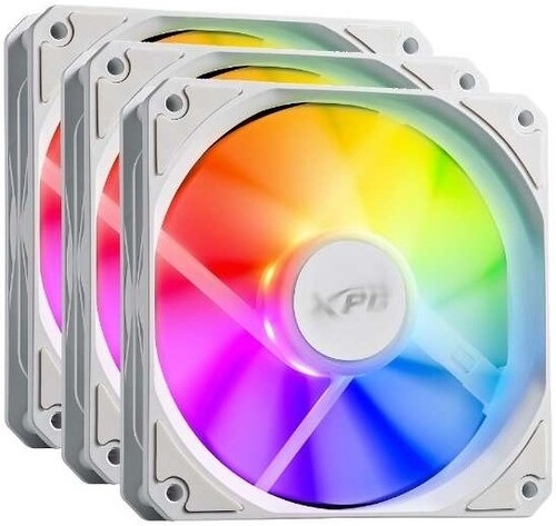Купить Комплект реверсных вентиляторов ADATA XPG VENTO R 120 ARGB PWM [VENTOR120ARGBPWM3C-WHCWW] белый в интернет-магазине DNS. Характеристики, цена ADATA XPG VENTO R 120 ARGB PWM | 5610693.