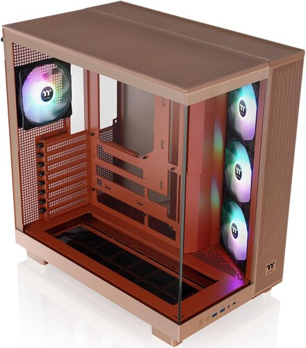 Купить Корпус Thermaltake View 380 XL TG ARGB Gravel Sand [CA-11E-00MGWN-00] коричневый в интернет-магазине DNS. Характеристики, цена Thermaltake View 380 XL TG ARGB Gravel Sand | 5612983.