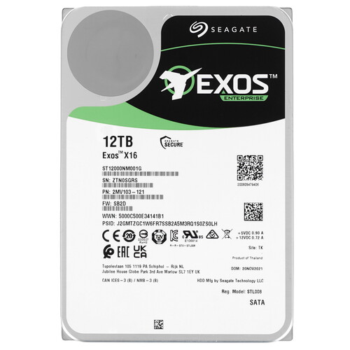 Купить 12 ТБ Жесткий диск Seagate Exos X16 [ST12000NM001G] в интернет-магазине DNS. Характеристики, цена Seagate Exos X16 | 5053809.