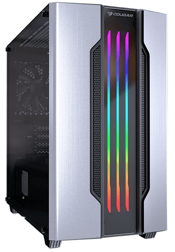 Купить Корпус Cougar Gemini M [385TMB0.0002] серебристый в интернет-магазине DNS. Характеристики, цена Cougar Gemini M | 1358145.