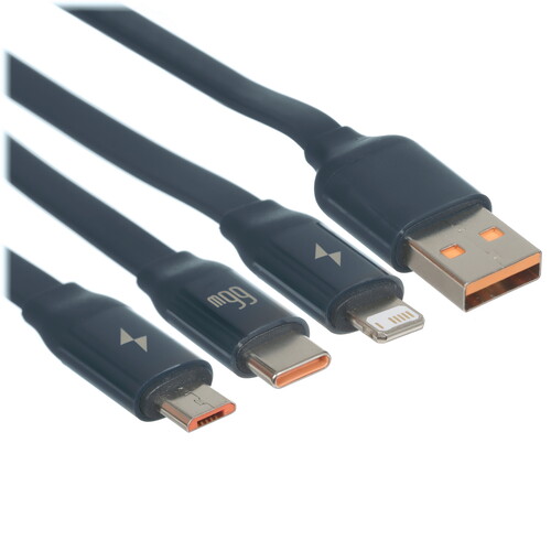 Купить Кабель Baseus Lightning 8-pin, micro USB-B, USB Type-C - USB Type-A синий 1.1 м в интернет-магазине DNS. Характеристики, цена Baseus Bright Mirror II | 5627792.