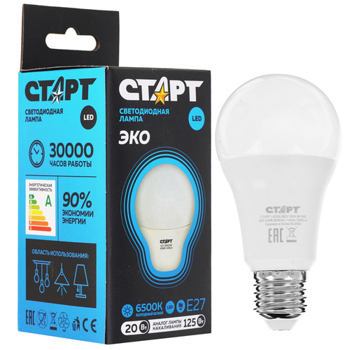 Купить Лампа светодиодная Старт LEDGLSE27 20W 65 WS в интернет-магазине DNS. Характеристики, цена Старт LEDGLSE27 20W 65 WS | 9180312.
