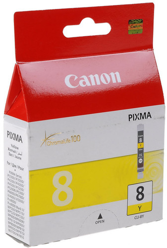 Купить Картридж Canon CLI-8Y желтый в интернет-магазине DNS. Характеристики, цена Canon CLI-8Y | 0010283.