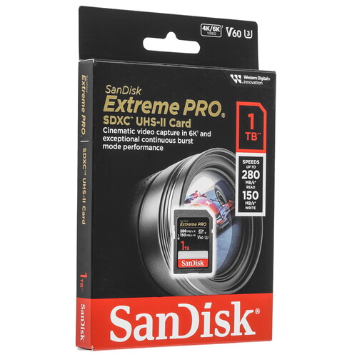 Купить Карта памяти SanDisk Extreme Pro SDXC 1024 ГБ [SDSDXEP-1T00-GN4IN] в интернет-магазине DNS. Характеристики, цена  | 5470866.