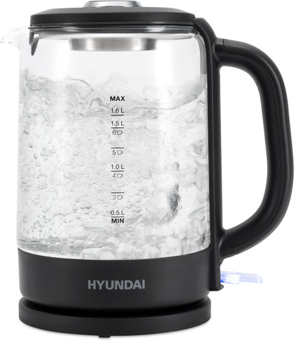 Купить Электрочайник Hyundai HYK-G3402 черный в интернет-магазине DNS. Характеристики, цена Hyundai HYK-G3402 | 9091241.