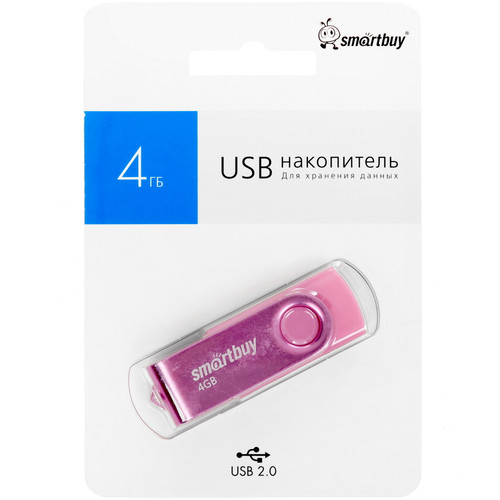Купить Память USB Flash 4 ГБ Smartbuy Twist [SB004GB2TWP] в интернет-магазине DNS. Характеристики, цена Smartbuy Twist | 9055327.