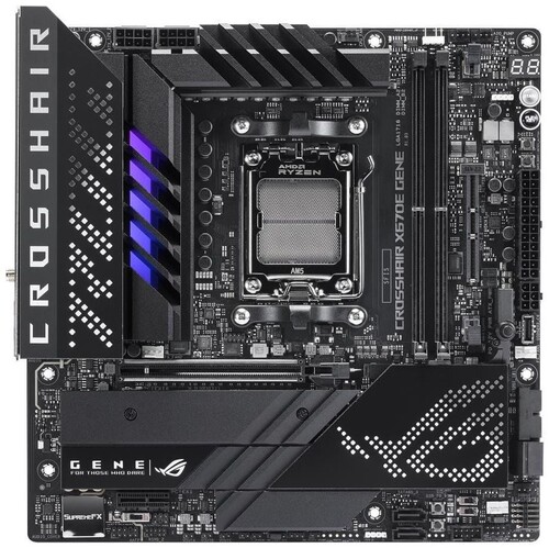 Купить Материнская плата ASUS ROG CROSSHAIR X670E GENE в интернет-магазине DNS. Характеристики, цена ASUS ROG CROSSHAIR X670E GENE | 5078345.