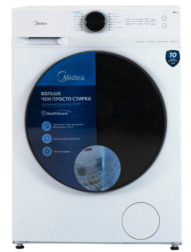 Купить Стиральная машина Midea MF200W90WB/W-KZ белый в интернет-магазине DNS. Характеристики, цена Midea MF200W90WB/W-KZ | 9158928.