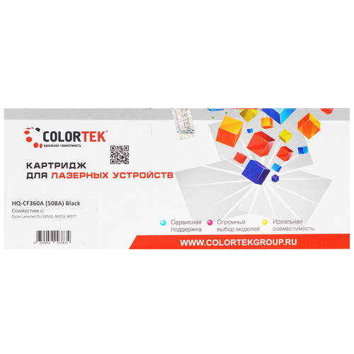 Купить Картридж лазерный Colortek CF360A (508A) Bk черный в интернет-магазине DNS. Характеристики, цена Colortek CF360A (508A) Bk | 5367082.