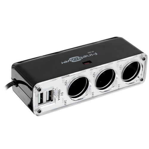 Купить Разветвитель автоприкуривателя FinePower FP-302 в интернет-магазине DNS. Характеристики, цена FinePower FP-302 | 1009423.