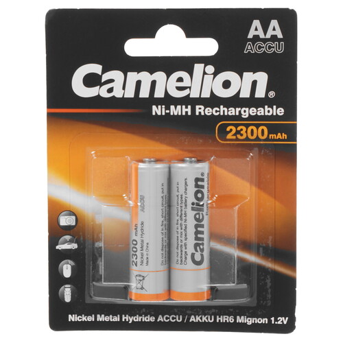 Купить Аккумулятор Camelion NH-AA2300BP2 2300 мА*ч в интернет-магазине DNS. Характеристики, цена Camelion NH-AA2300BP2 | 9117674.