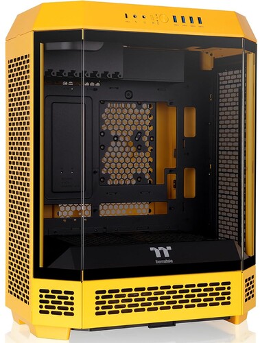 Купить Корпус Thermaltake The Tower 600 Bumblebee [CA-1Z1-00M4WN-00] желтый в интернет-магазине DNS. Характеристики, цена Thermaltake The Tower 600 Bumblebee | 5619153.