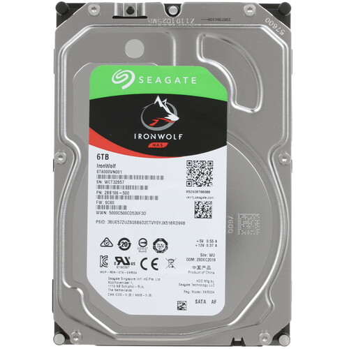 Купить Жесткий диск Seagate IronWolf [ST6000VN001] в интернет-магазине DNS. Характеристики, цена Seagate IronWolf | 1624177.