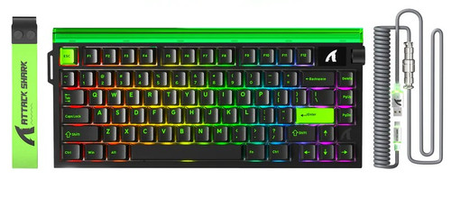 Купить Клавиатура  проводная Attack Shark R85 HE Neon Green в интернет-магазине DNS. Характеристики, цена Attack Shark R85 HE Neon Green | 9349441.