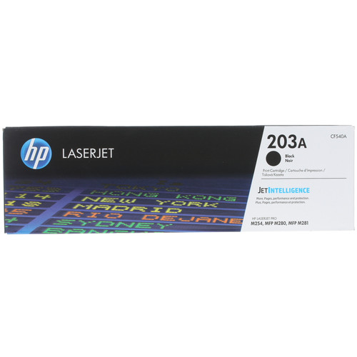 Купить Картридж лазерный HP 203A (CF540A) черный, с чипом в интернет-магазине DNS. Характеристики, цена HP 203A (CF540A) | 1163534.