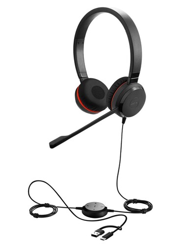 Купить Проводные наушники Jabra Evolve 30 II MS Stereo USB C/A  черный 2025 в интернет-магазине DNS. Характеристики, цена Jabra Evolve 30 II MS Stereo USB C/A | 9285341.