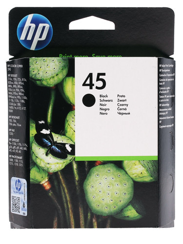 Купить Картридж HP 45 (51645AE) черный в интернет-магазине DNS. Характеристики, цена HP 45 (51645AE) | 0003170.