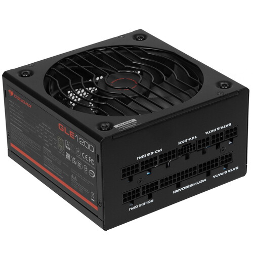 Купить Блок питания Cougar GLE 1200 [CGR GMX-1200] черный в интернет-магазине DNS. Характеристики, цена Cougar GLE 1200 | 5454628.