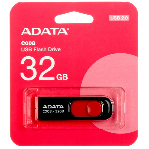 Купить Память USB Flash 32 ГБ ADATA C008 [AC008-32G-RKD] в интернет-магазине DNS. Характеристики, цена ADATA C008 | 5450066.
